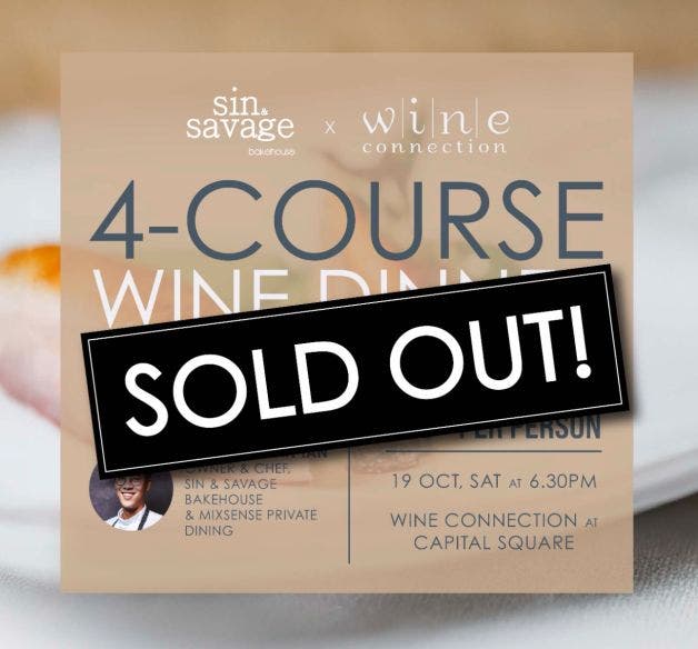 Sin & Savage x Mixsense Private Dining Wine Dinner