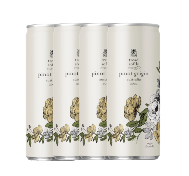 TREAD SOFTLY - Pinot Grigio - Australia (Pack of 4 x 250ml Can)