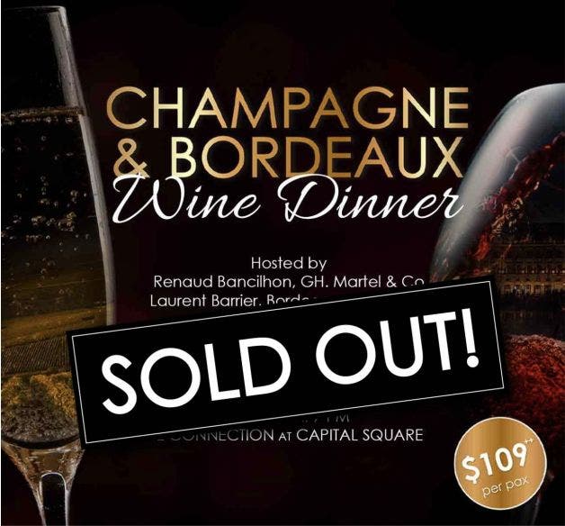Champagne & Bordeaux Wine Dinner