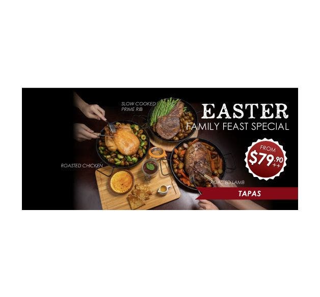 Easter Family Feast at Wine Connection Tapas Bar & Bistro