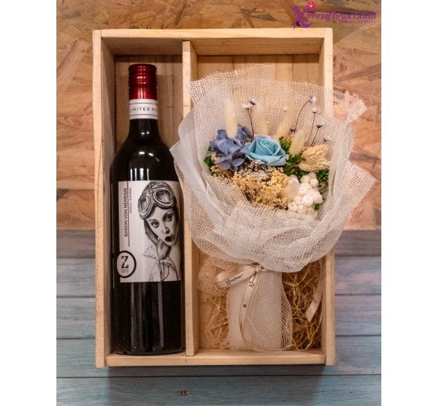 Wine + Flower Bundle - Rustic Charm