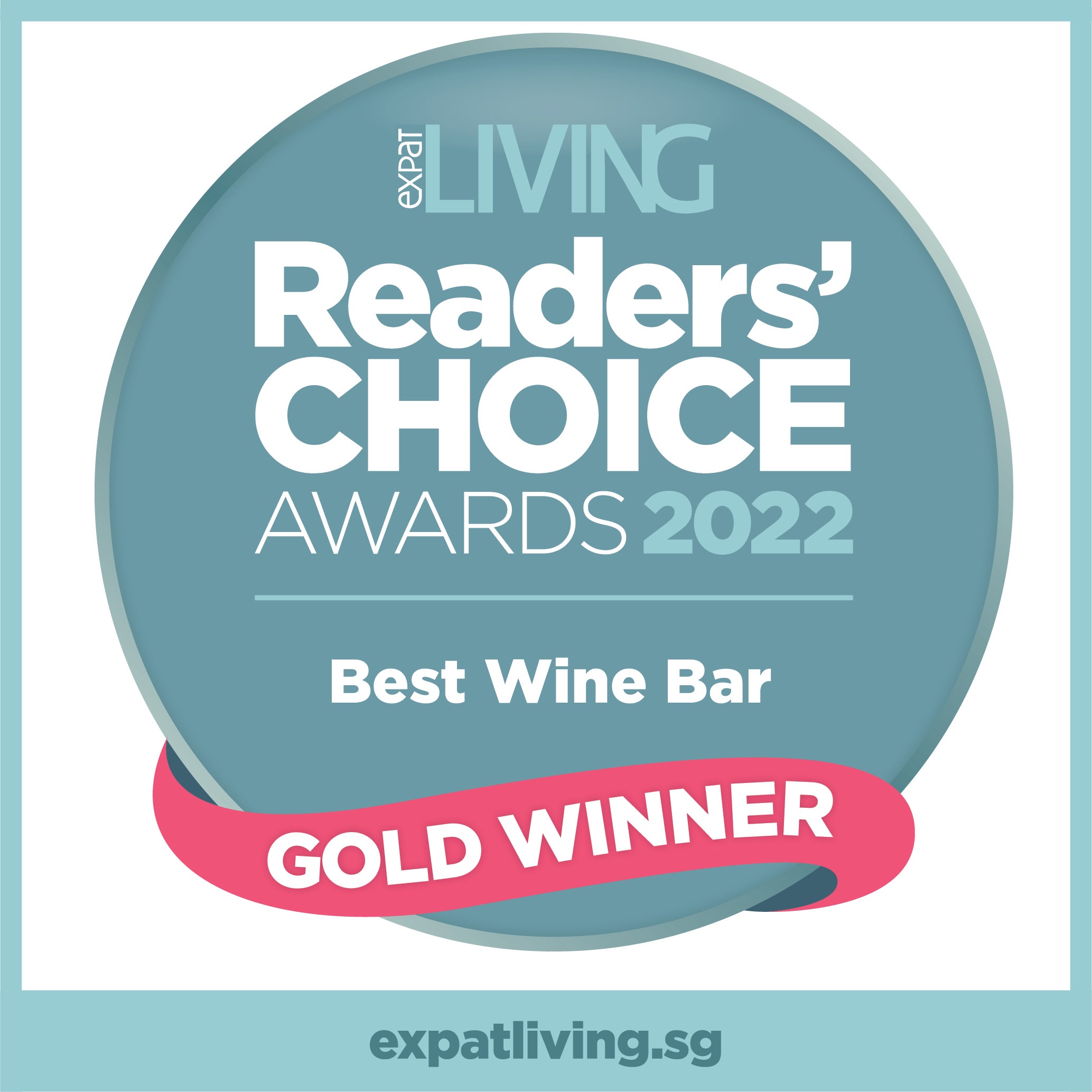 Reader's CHOICE Awards 2022 Best Wine Bar Gold Winner